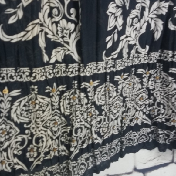 NWT Avenue Plus Size Boho Midi Skirt - Picture 3 of 4